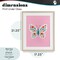 Stupell Industries Boho Pink Floral Butterfly Framed Print Under Glass, design by Jessica Beck